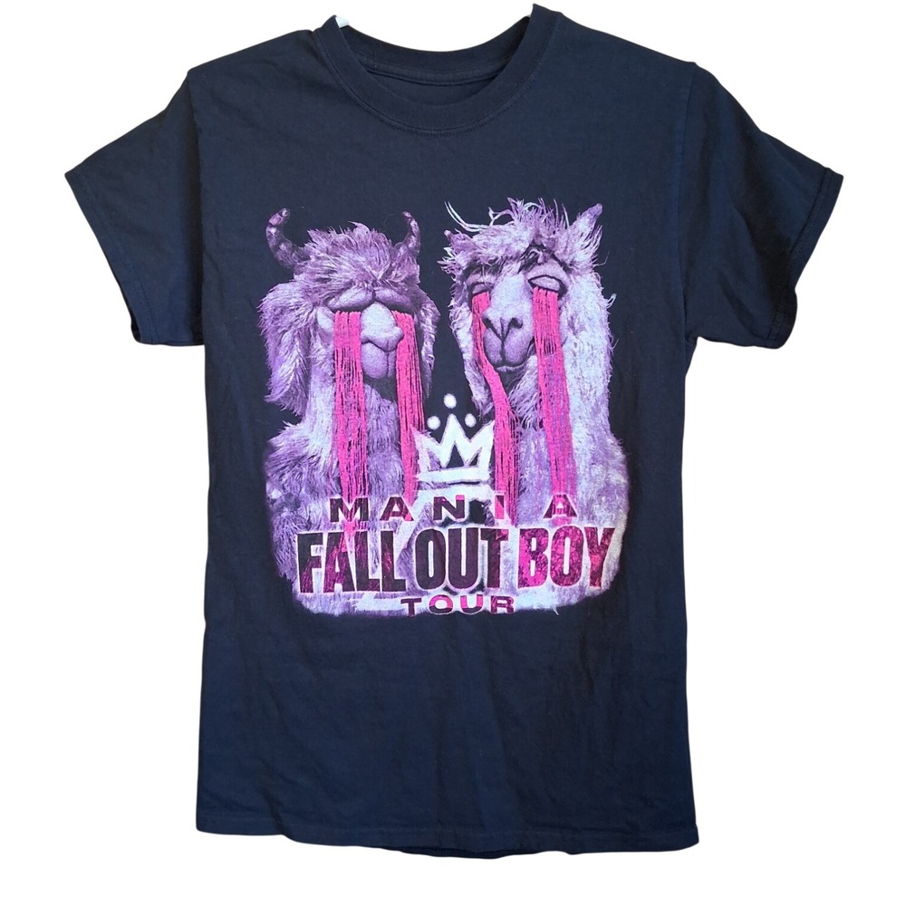 Fall Out Boy Mania Tour Graphic Tshirt Black Small‎ Cut Tag  2018 Merch EUC
